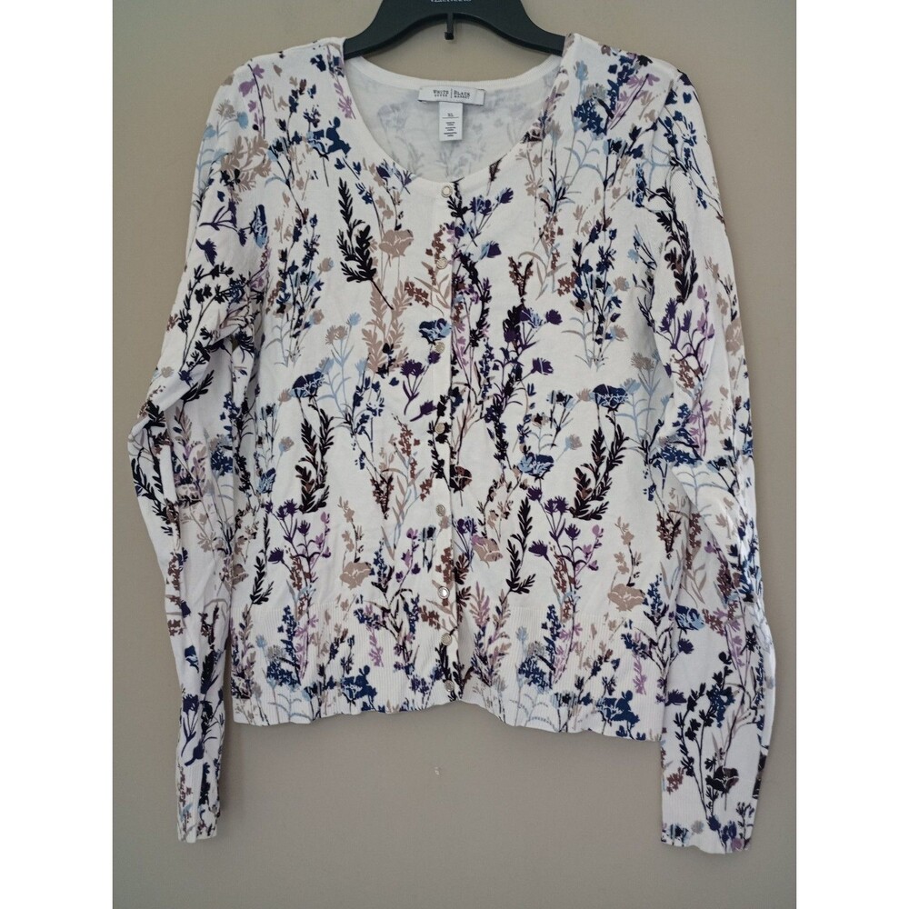 White House Black Market Button Front Long Sleeve Cardigan Size XL